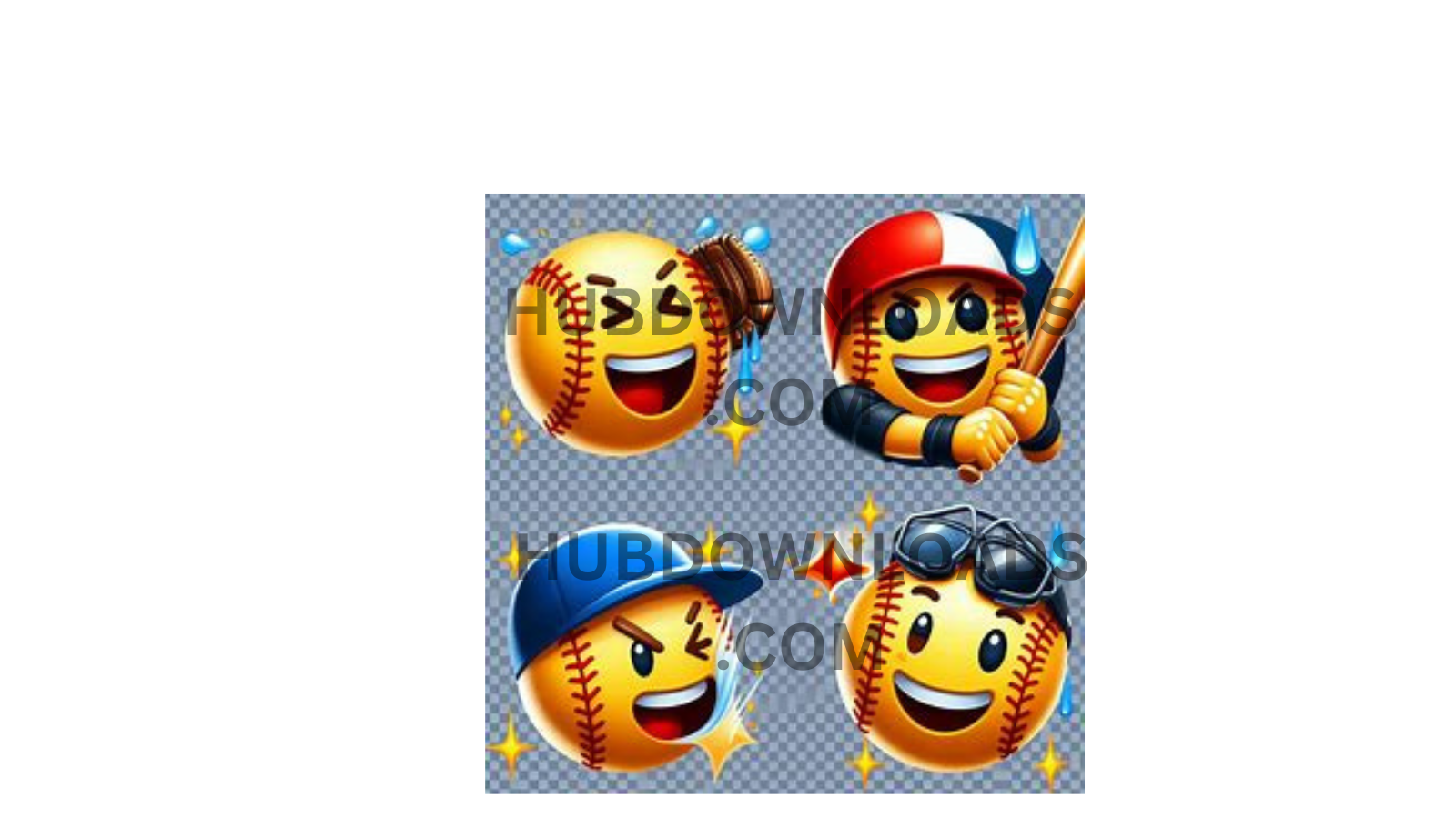 Baseball emoji wearing a helmet and holding a bat.