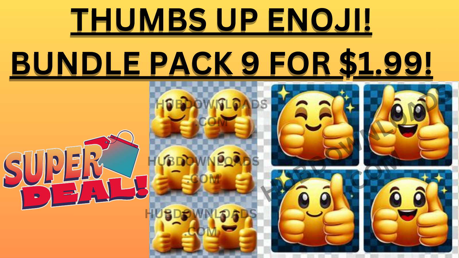 thumbs up emoji bundle pack