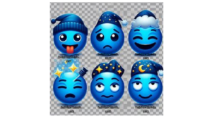 Blue Emojis - Hub Down Loads