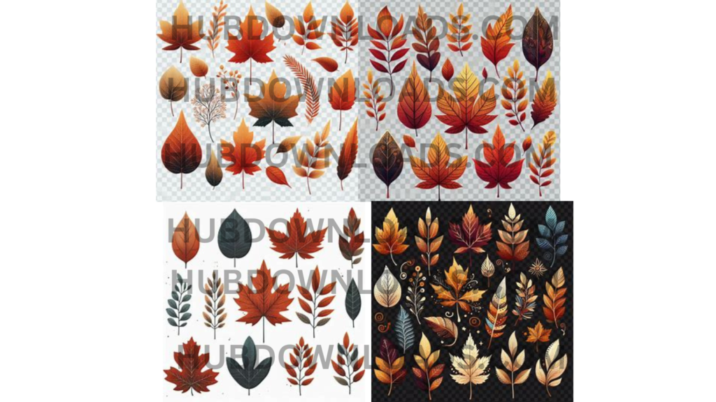 Autumn Leaves PNG: Vibrant Fall Foliage Collection