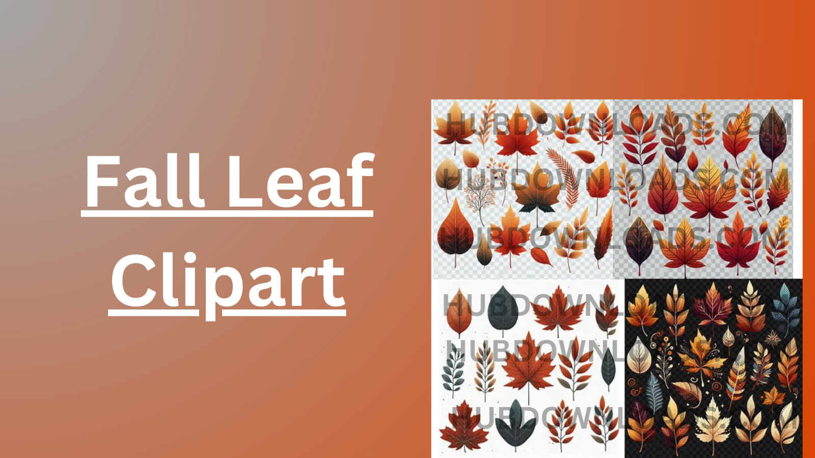 Fall Leaf Clipart Collection: Vibrant Autumn Foliage